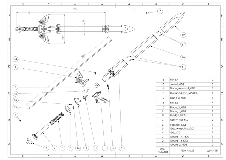 Mô hình kiếm Master Sword 3D - Tự tay chế tác đạo cụ huyền thoại - Image 2