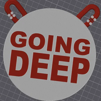 Mặt dây chuyền in 3D chủ đề lặn biển Going Deep độc đáo