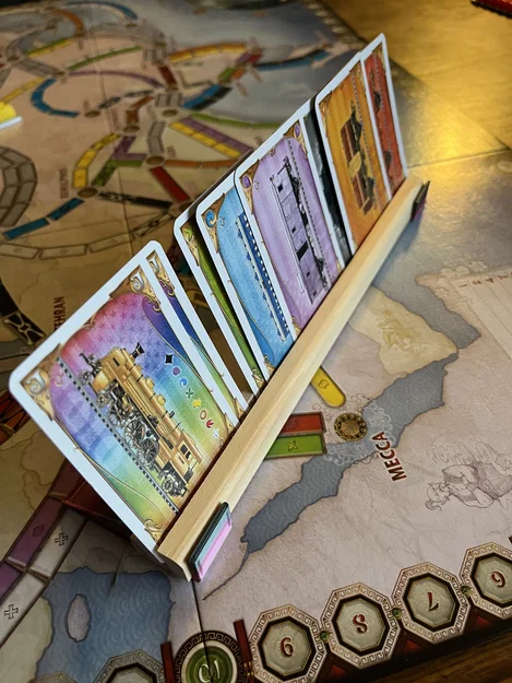 Chân đế 3D hỗ trợ khay thẻ bài board game Ticket to Ride - Image 2