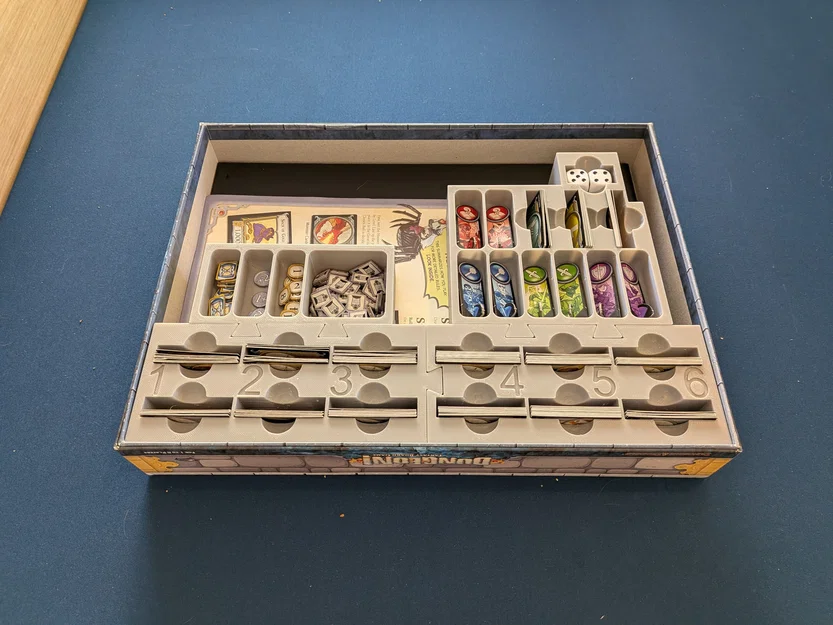 Insert Organizer cho board game Dungeon! (Dungeon! Board Game Organizer Insert) - Image 1