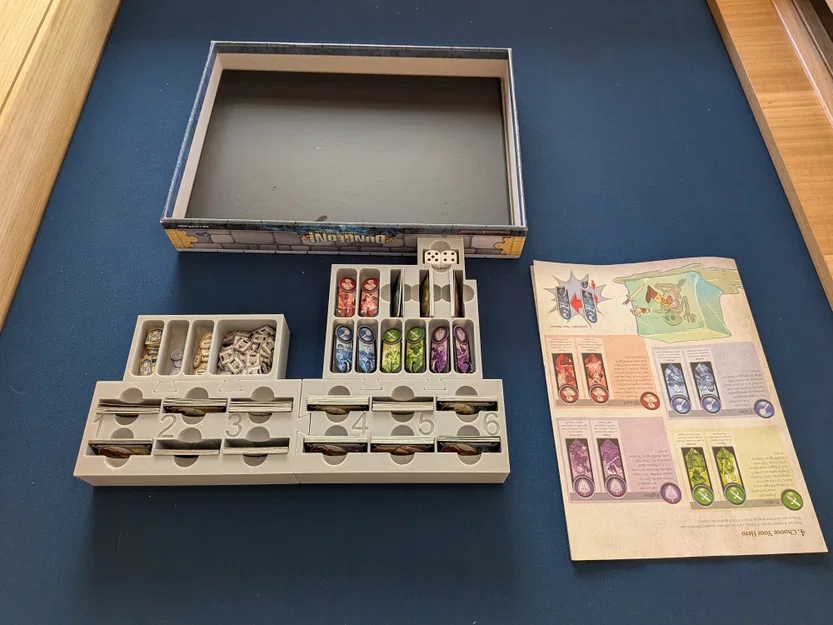 Insert Organizer cho board game Dungeon! (Dungeon! Board Game Organizer Insert) - Image 2