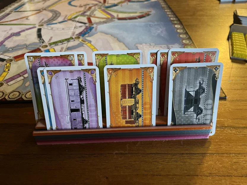 Giá đỡ thẻ bài phân tầng (Tiered Card Holder) cho Boardgame Ticket To Ride - Image 2