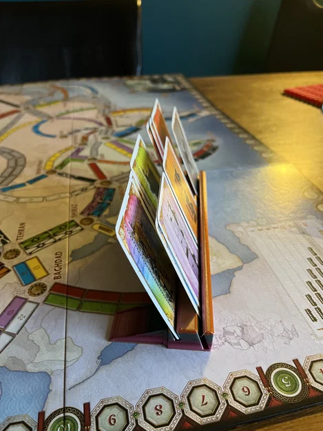 Giá đỡ thẻ bài phân tầng (Tiered Card Holder) cho Boardgame Ticket To Ride - Image 4