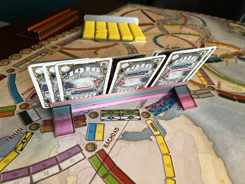 Giá đỡ thẻ bài phân tầng (Tiered Card Holder) cho Boardgame Ticket To Ride - Image 6