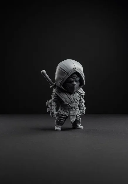 Mô hình Scorpion Mortal Kombat Chibi - File in 3D cực chất - Image 1
