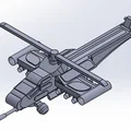 NIGHT REAVER – Trực thăng tấn công tương lai (Hard-surface Concept) - Thumbnail 1