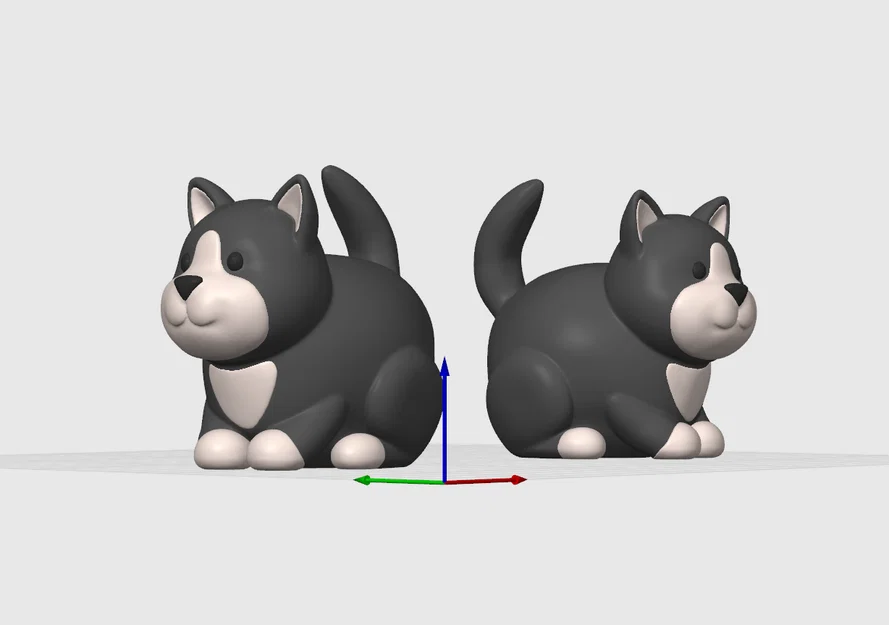 Mèo Ú Mập Dễ Thương 3D Model 1 – STL Dễ In Đa Màu | SAVFX (Free) - Image 1