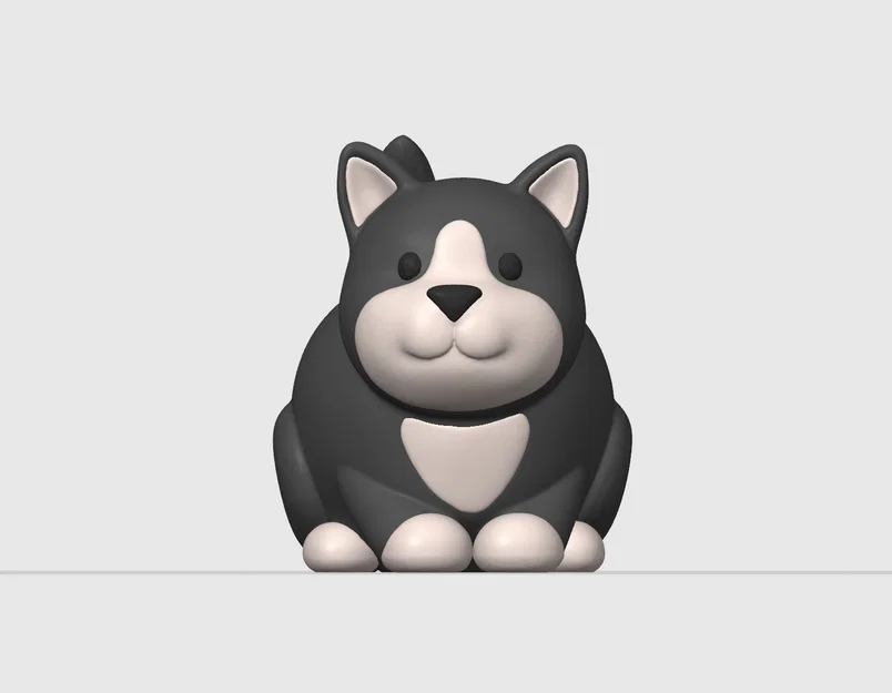 Mèo Ú Mập Dễ Thương 3D Model 1 – STL Dễ In Đa Màu | SAVFX (Free) - Image 2