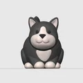Mèo Ú Mập Dễ Thương 3D Model 1 – STL Dễ In Đa Màu | SAVFX (Free) - Thumbnail 2