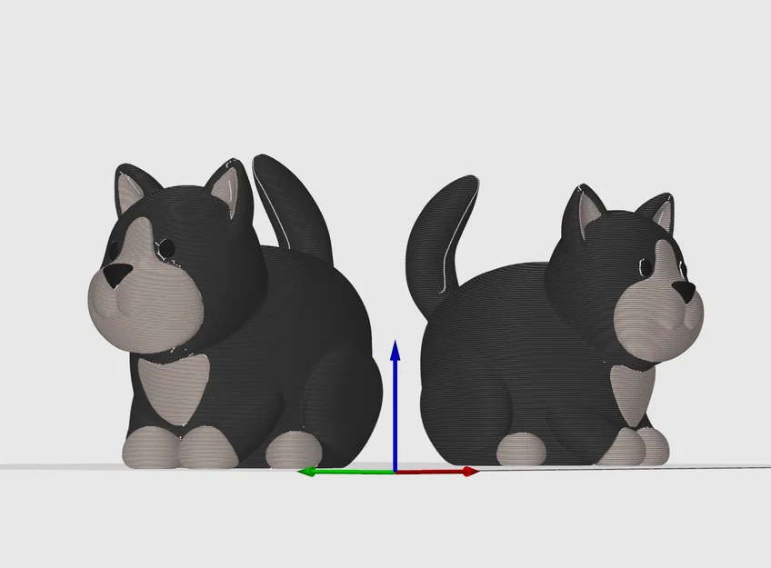 Mèo Ú Mập Dễ Thương 3D Model 1 – STL Dễ In Đa Màu | SAVFX (Free) - Image 3