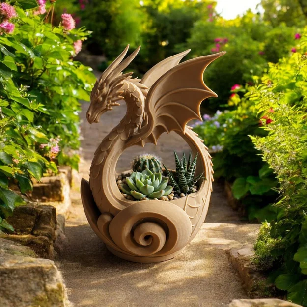 Chậu Rồng Hộ Vệ – Chậu Succulent Fantasy - Image 1