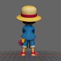 Mô hình 3D Luffy One Piece phong cách Chibi tinh xảo - Thumbnail 3