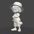 Mô hình 3D Luffy One Piece phong cách Chibi tinh xảo - Thumbnail 4