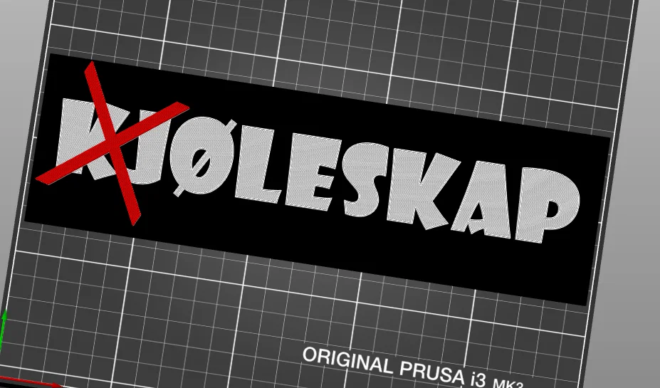 Nam châm tủ lạnh “Øleskap” (Fridge magnet, kjøleskapmagnet) - Image 1