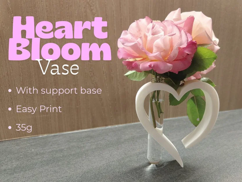 Bình hoa Heart Bloom Vase hình trái tim - Image 1