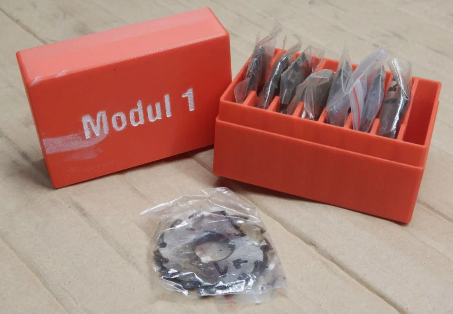 Hộp đựng dao phay modul & dao phay bánh răng (Module 1) - Image 1