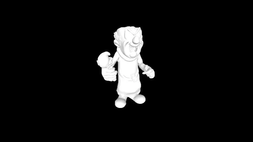 Mô hình 3D Gargamel và Xì Trum: Tái hiện nhân vật hoạt hình kinh điển - Image 1