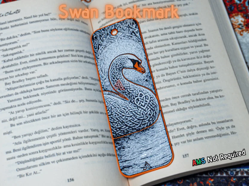 Bookmark Thiên Nga Celtic Knot - Image 1