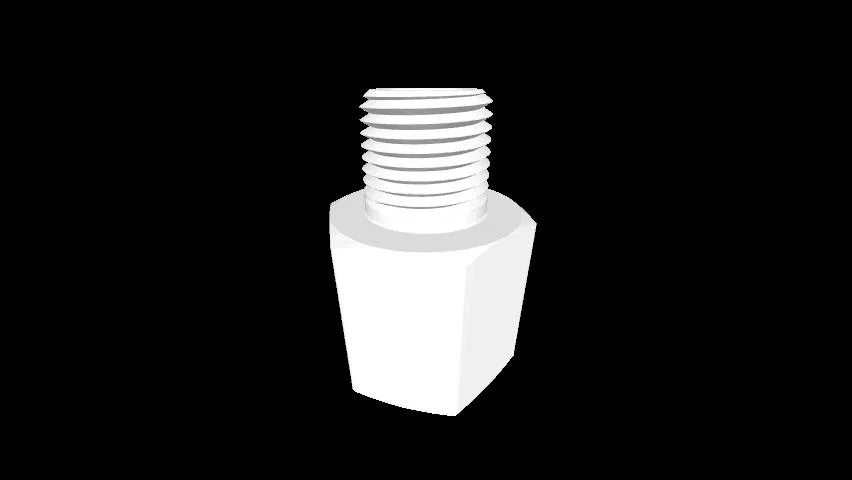 Adapter chuyển đổi ren 1/2 inch sang 24mm in 3D chất lượng - Image 1
