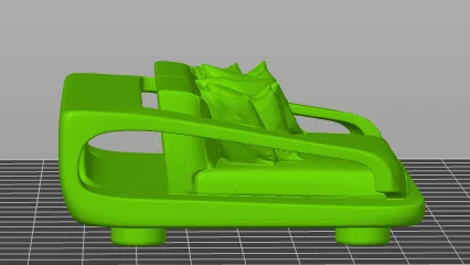 Mô hình ghế sofa mini trang trí MODELLINO DI ARREDO GT13 - Image 2