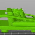 Mô hình ghế sofa mini trang trí MODELLINO DI ARREDO GT13 - Thumbnail 2
