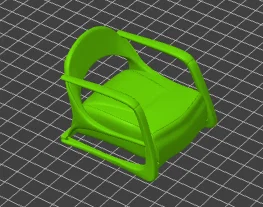 Mô hình ghế armchair trang trí nội thất GT14 (In 3D file STL) - Image 1