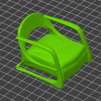 Mô hình ghế armchair trang trí nội thất GT14 (In 3D file STL)