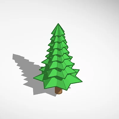 Mô hình cây thông Sapin dùng trang trí sa bàn và game nhập vai