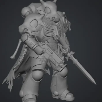 Mô hình Cubone Space Marine cực ngầu cho người chơi Warhammer 40k