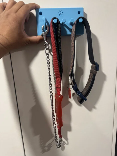 Móc treo tường dây dắt & vòng cổ chó kèm vòng Snap Hook - Image 1