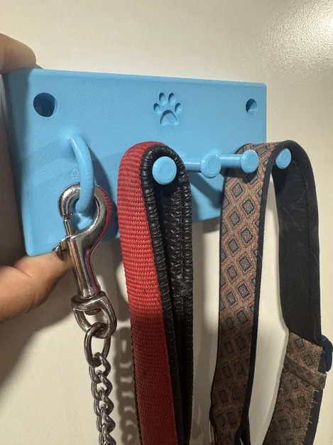 Móc treo tường dây dắt & vòng cổ chó kèm vòng Snap Hook - Image 2