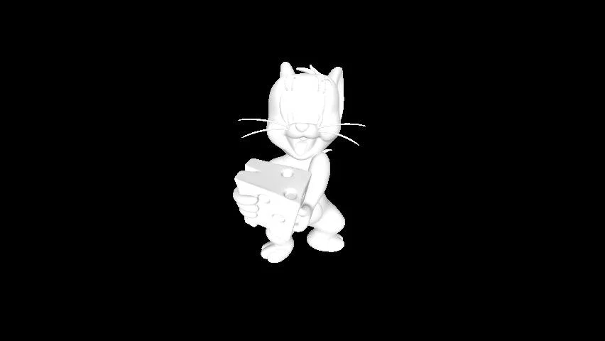 Mô hình 3D chuột Jerry cầm phô mai đáng yêu cho fan hoạt hình - Image 1