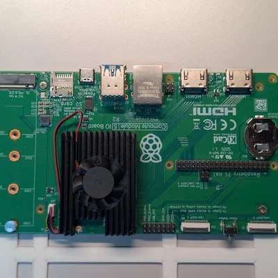 Khung gắn Raspberry Pi Compute Module 5 IO Board vào vỏ Mini-ITX