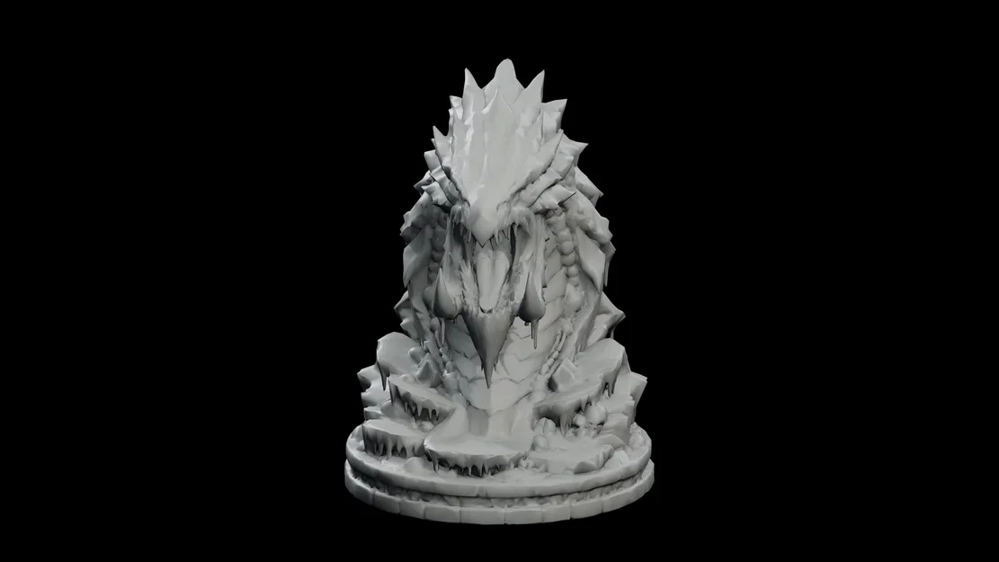 Glacier Maw Leviathan – Tượng Leviathan Băng Trồi Lên Từ Bệ Thờ - Image 4