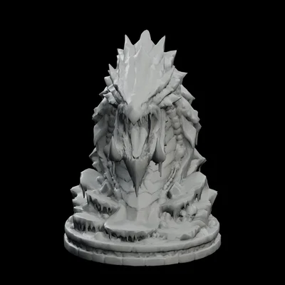 Glacier Maw Leviathan – Tượng Leviathan Băng Trồi Lên Từ Bệ Thờ