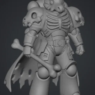 Mô hình 3D Cubone Space Marine độc lạ cho người yêu thích Warhammer