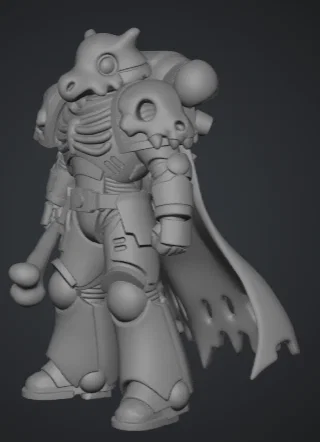 Mô hình 3D Cubone Space Marine độc lạ cho người yêu thích Warhammer - Image 2