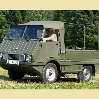 Mô hình in 3D xe cổ Škoda 998 Agromobil 1962 địa hình