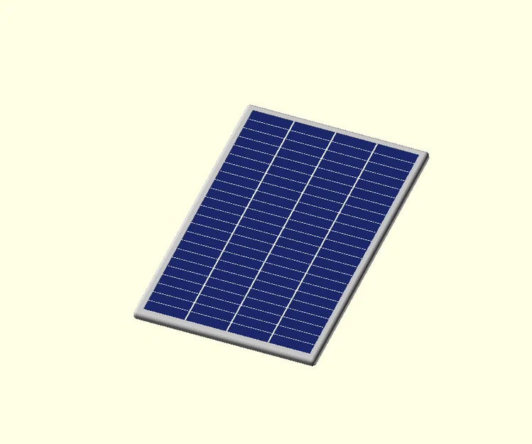 Mô hình tấm pin năng lượng mặt trời tùy chỉnh (Solar Panel Model) - Image 1