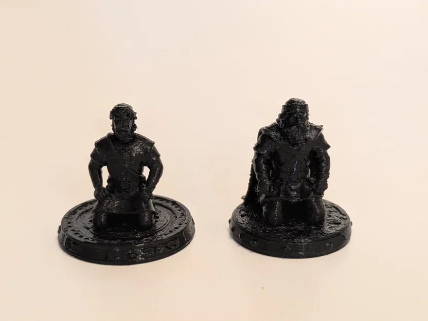 Mô hình nhân vật phiêu lưu DnD tư thế quỳ gối cho game nhập vai - Image 3