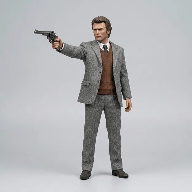 Mô hình 3D Harry Callahan - Dirty Harry (Clint Eastwood) tinh xảo - Image 1