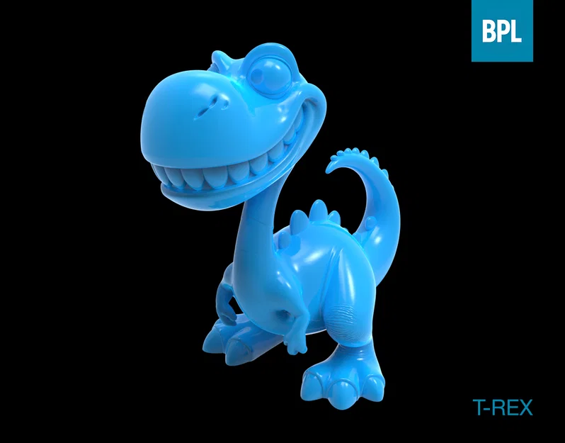 Mô hình khủng long T-Rex dễ thương in 3D trang trí - Image 1