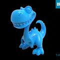 Mô hình khủng long T-Rex dễ thương in 3D trang trí - Thumbnail 1
