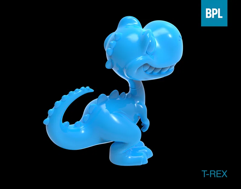 Mô hình khủng long T-Rex dễ thương in 3D trang trí - Image 3
