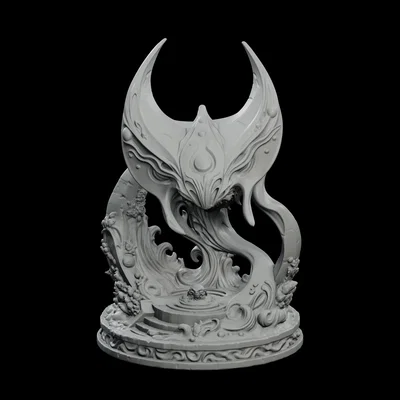 Tượng Thần Cá Đuối Drowned Moon Manta Idol