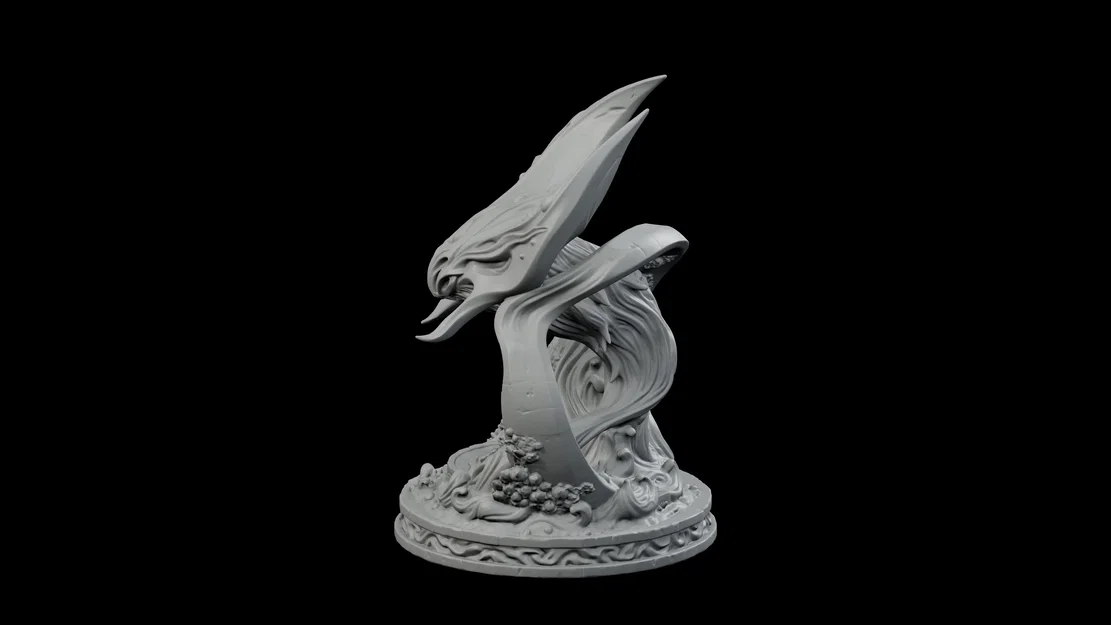 Tượng Thần Cá Đuối Drowned Moon Manta Idol - Image 3