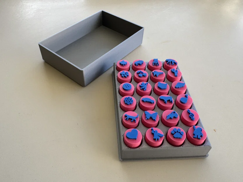 Bộ stamp in 3D cho đất sét & playdough (24 món) – yêu cầu nozzle 0.2 mm - Image 3