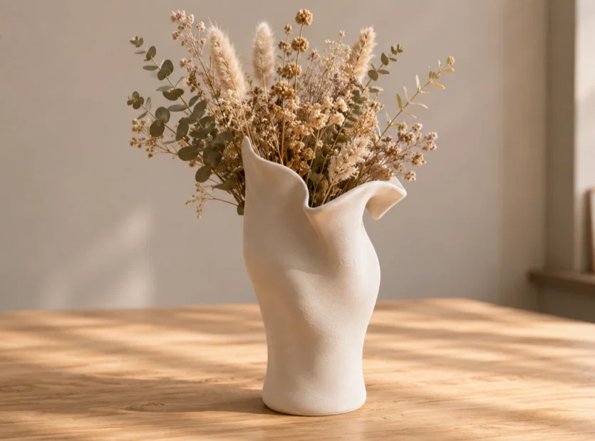 Bình hoa Flowervase with cutout (có khoét họa tiết) - Image 1