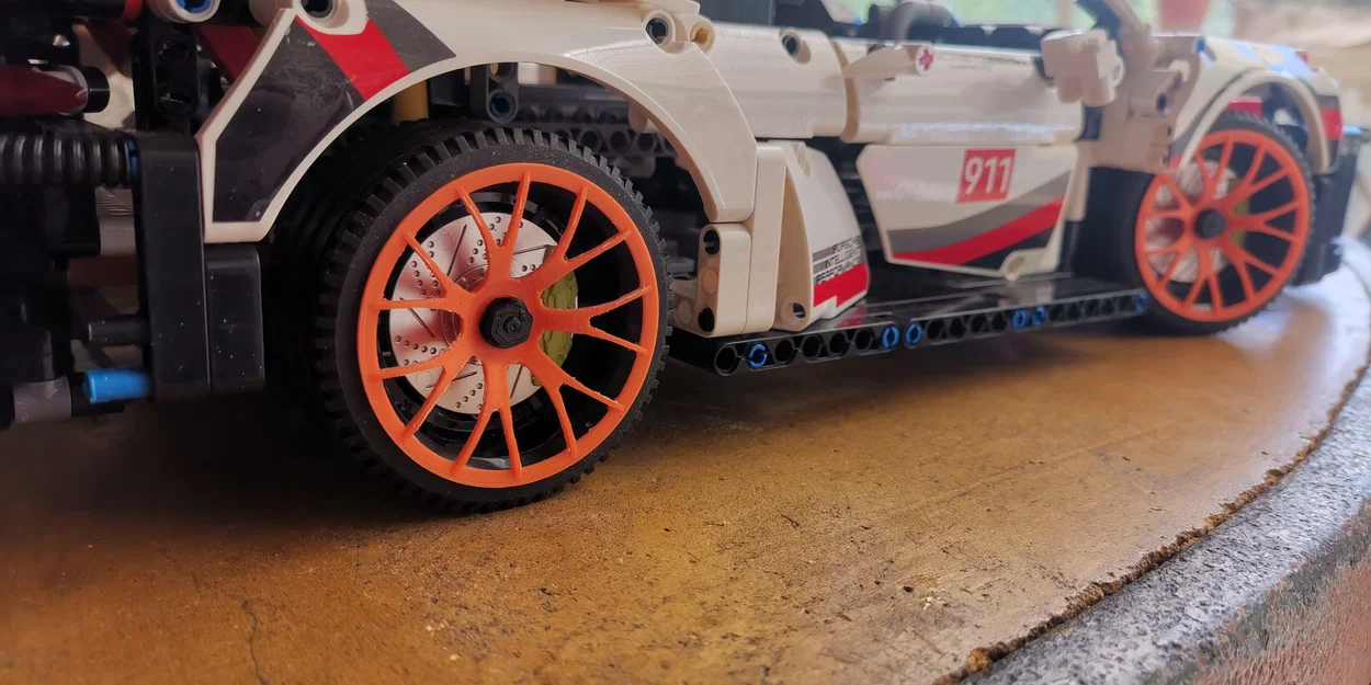 Mâm xe kiểu BBS 56mm in 3D nâng cấp cho LEGO Technic - Image 1
