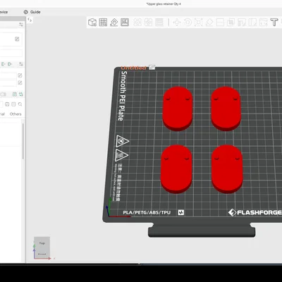 Bộ kẹp giữ nắp kính máy in 3D AD5X (Enclosure Lid Retainer)